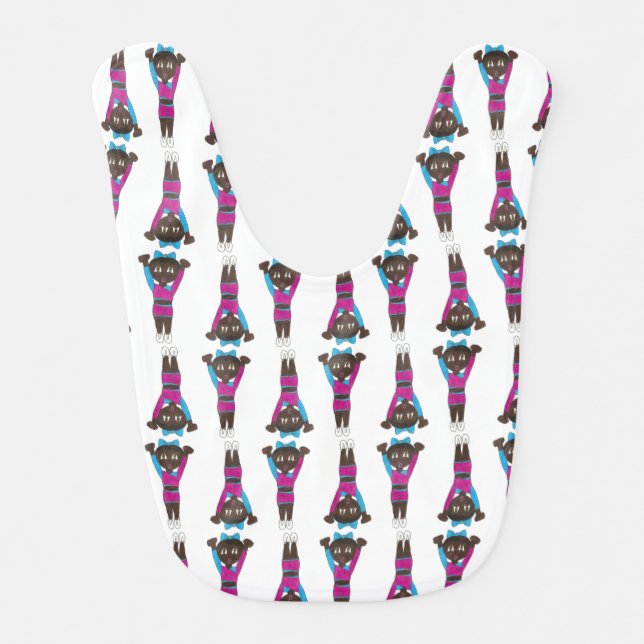 Gymnastics Acro Acrobatics Tumbler Gymnast Dance Baby Bib (Front)