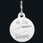Gymnastics Acro Acrobatics Tumbling Dance Coach Pet Tag<br><div class="desc">Pet tag design features an original illustration of a gymnastics or acrobatics shoe. Just personalize with the name of your dog or cat. Lots of coordinating pet products are also available from this shop! Don't see exactly what you're looking for? Contact Rebecca to have a product customized just for you!...</div>