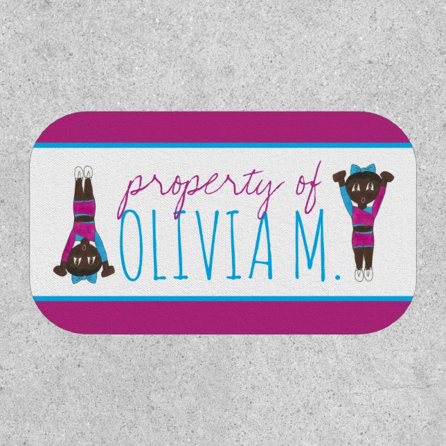 Gymnastics Acro Acrobatics Tumbling Dancer Girl Patch (Front)