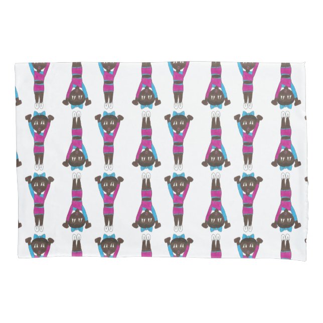 Gymnastics Acrobatics Tumbling Acro Dancer Girl Pillowcase (Front)