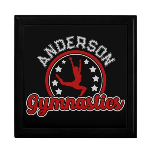 Gymnastics ADD NAME Gymnast Vault Floor Athlete Gift Box
