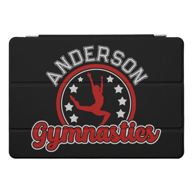 Gymnastics ADD NAME Gymnast Vault Floor Athlete iPad Pro Cover (Horizontal)