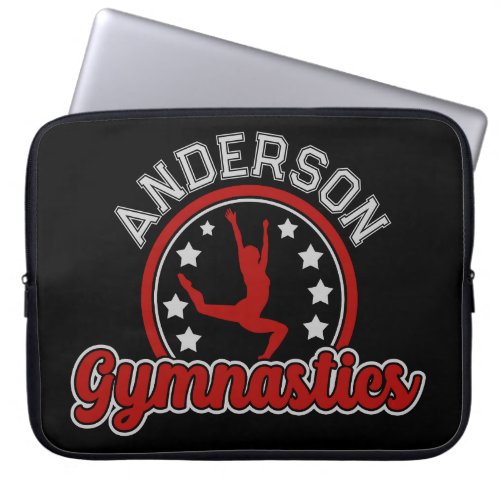 Gymnastics ADD NAME Gymnast Vault Floor Athlete  Laptop Sleeve