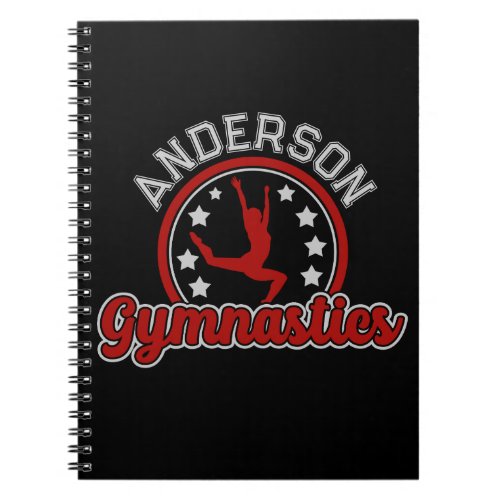 Gymnastics ADD NAME Gymnast Vault Floor Athlete Notebook