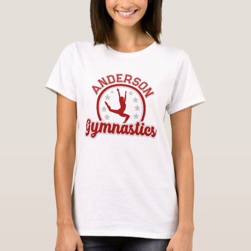 Gymnastics ADD NAME Gymnast Vault Floor Athlete  T_Shirt