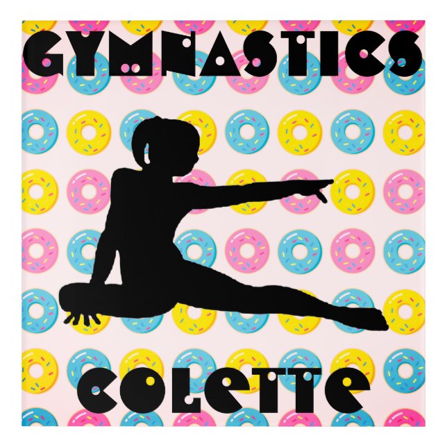 Gymnastics and Donuts Acrylic Print (Front)