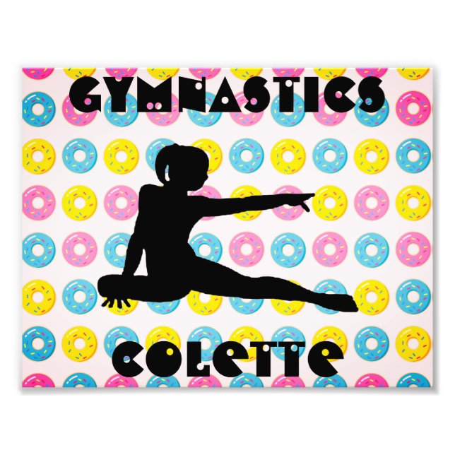Gymnastics and Donuts Photo Print (Front)