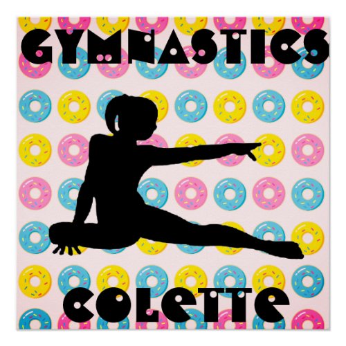 Gymnastics and Donuts Poster