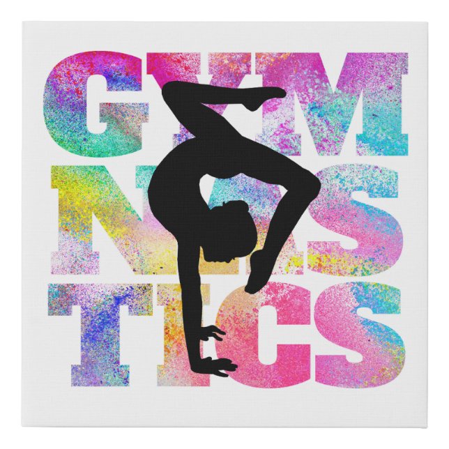 Gymnastics Art  Faux Canvas Print (Front)