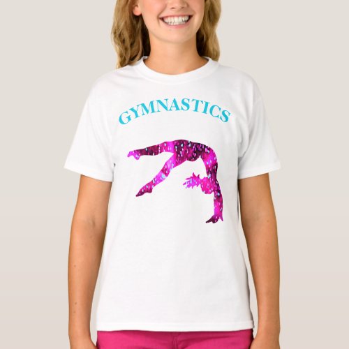 Gymnastics Back Handspring T_Shirt w Gymnast Name