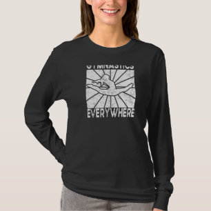 Gymnastics Backprint Motif For Gymnast T-Shirt