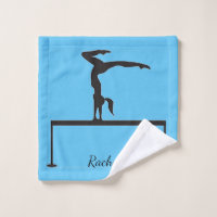 Gymnastics Balance Beam Custom Wash Cloth Towel