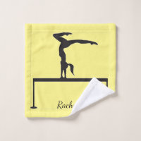 Gymnastics Balance Beam Custom Wash Cloth Towel
