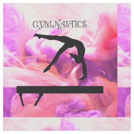 Gymnastics Balance Beam Pastel Fabric