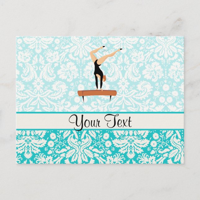 Gymnastics Balance Beam Postcard (Front)