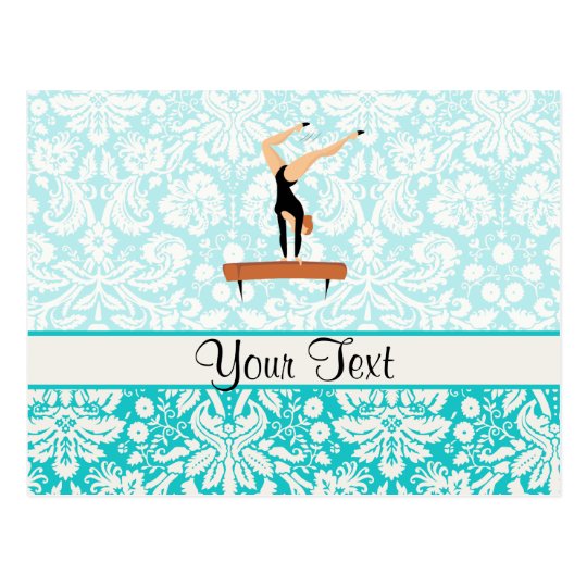 Gymnastics Balance Beam Postcard
