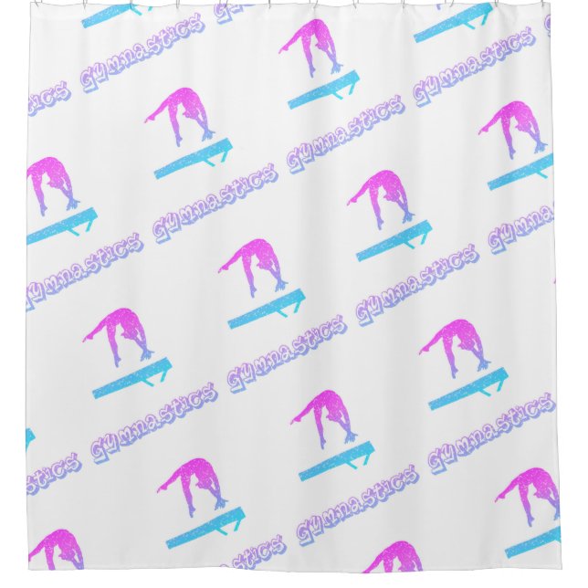 Gymnastics Balance Beam Print  Shower Curtain (Front)