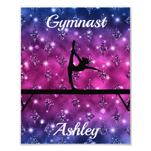 Gymnastics Beam Glam    Photo Print