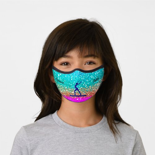 Gymnastics Beam Sparkle Face Mask