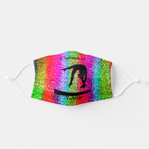 Gymnastics Beam Sparkle Face Mask