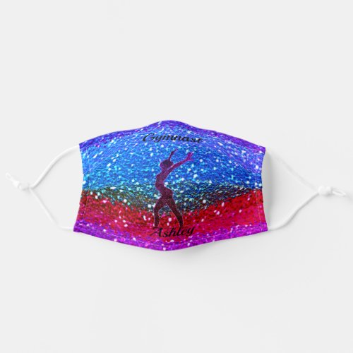 Gymnastics Beam Sparkle Face Mask