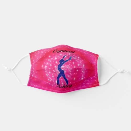 Gymnastics Beam Sparkle Swirl Face Mask