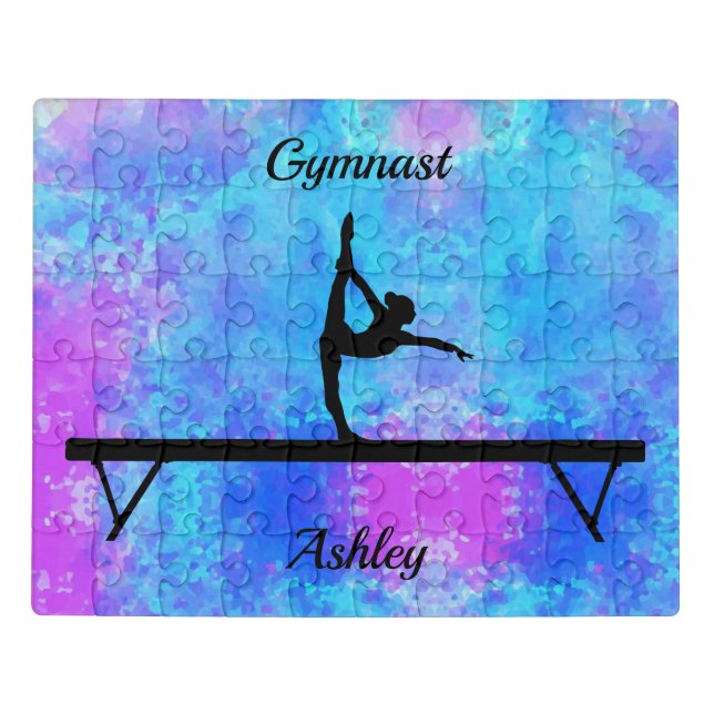Gymnastics Beam Watercolor Jigsaw Puzzle (Puzzle Horizontal)