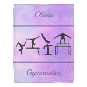 Gymnastics Bedding Reversible Twin Duvet Cover