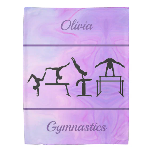 Gymnastics Bedding Reversible Twin Duvet Cover | Zazzle
