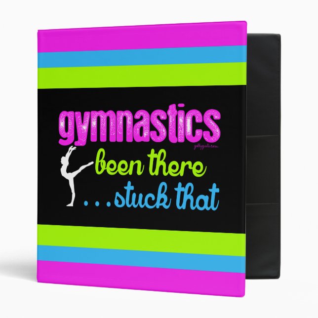 Gymnastics - Been there stuck that.... 3 Ring Binder (Front/Inside)