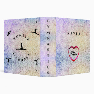 Gymnastics Binder for Girls Personalized w/ Name