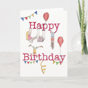 Gymnastics Birthday card