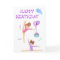 Gymnastics birthday card personalized