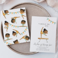 Gymnastics Birthday Invitation | Gymnastics Party