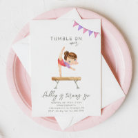 Gymnastics Birthday Invitation | Gymnastics Party