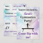 Gymnastics Birthday Invitation | Gymnastics Party