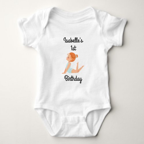 Gymnastics Birthday Party Bodysuit