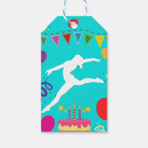 Gymnastics Birthday Party Gift Tags