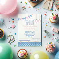 Gymnastics Birthday Party Invitation