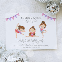 Gymnastics Birthday Party Invitation