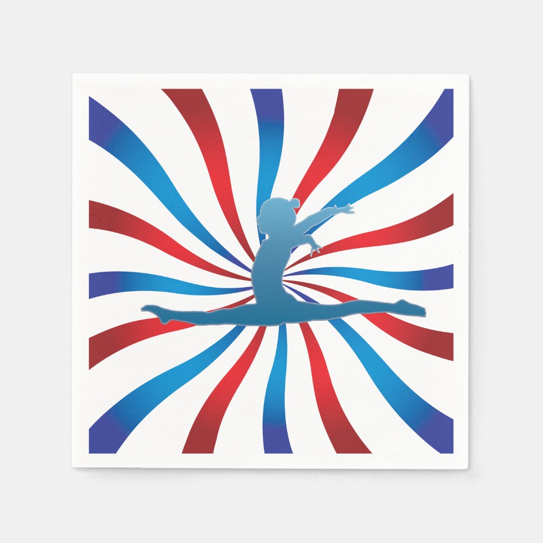 Gymnastics Birthday Party Napkins Zazzle