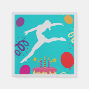 Gymnastics Birthday Party Napkins