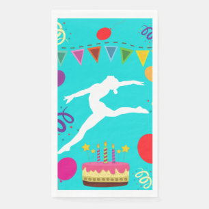 Gymnastics Birthday Party Paper Guest Towels