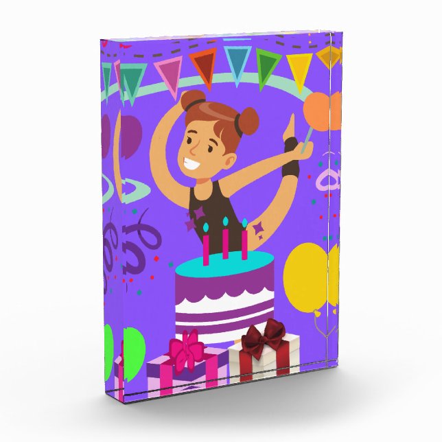 Gymnastics Birthday Party    Photo Block (Left)