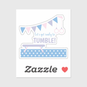 Gymnastics Birthday Party  Sticker