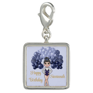 Gymnastics Birthday Party with Blue Balloon Arch Charm