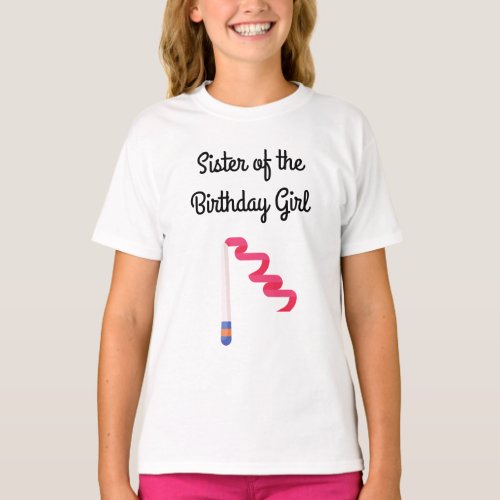 Gymnastics Birthday Sister T_Shirt