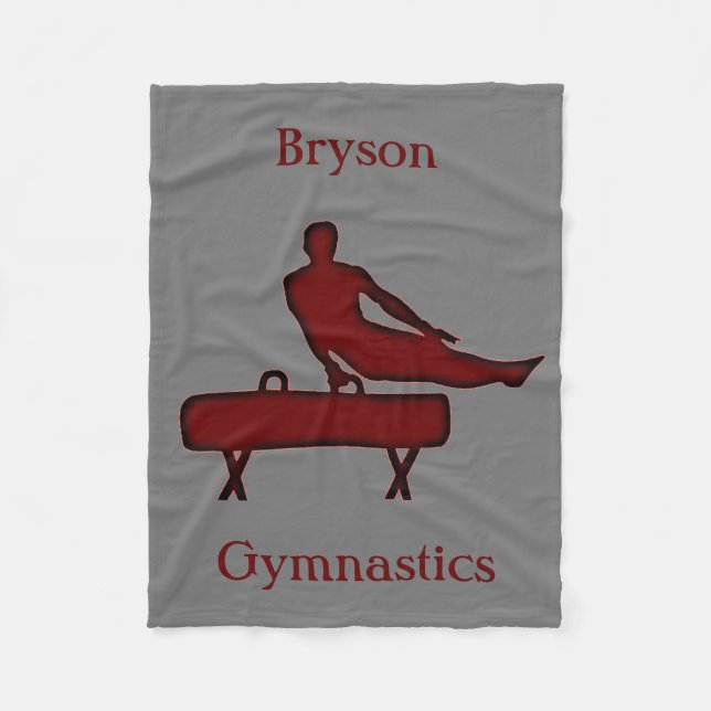 Gymnastics Blanket for Boys - Pommel Horse (Front)