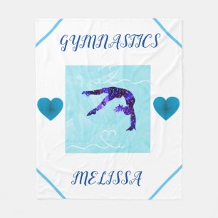GYMNASTICS blanket personalized.