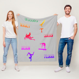 Gymnastics Blanket - Vault, Bars, Beam, Floor